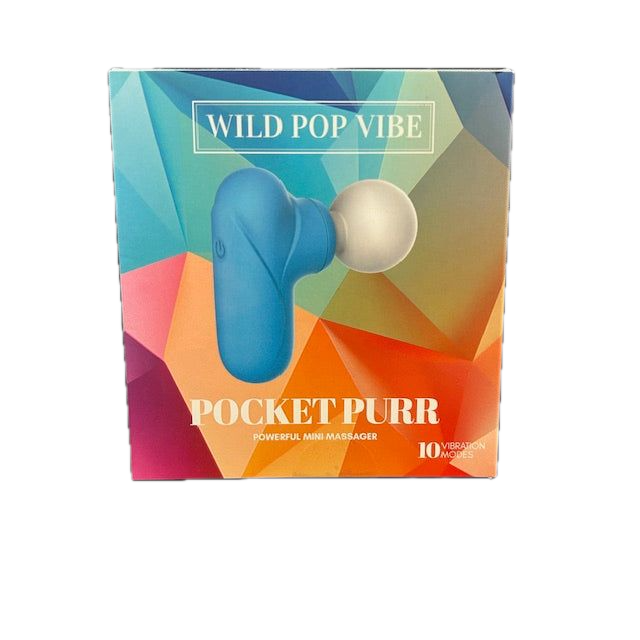 blue vibrator in packaged box