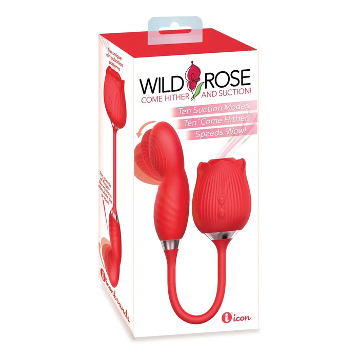 red rose clitoral suction with attacked flicking vibrator