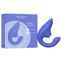 curved vibrator with clitoral sucker