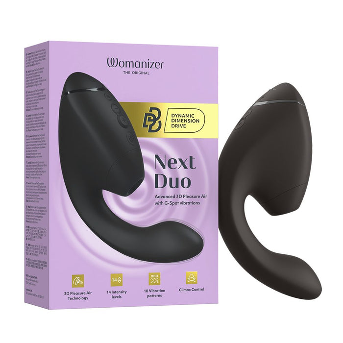 womanizer next duo vibrator in black