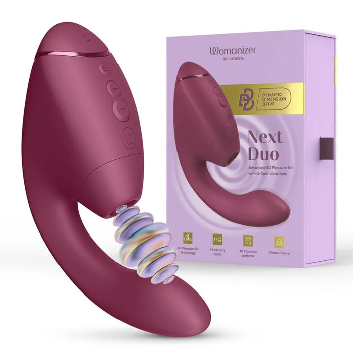 womanizer next duo vibrator in pink