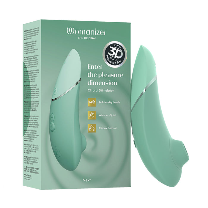 green clitoral vibrator with box