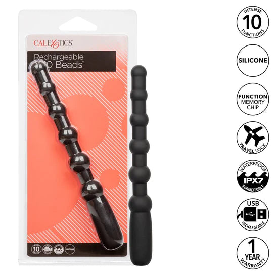 X-10 Vibrating Anal Beads Rechargeable by Cal Exotics