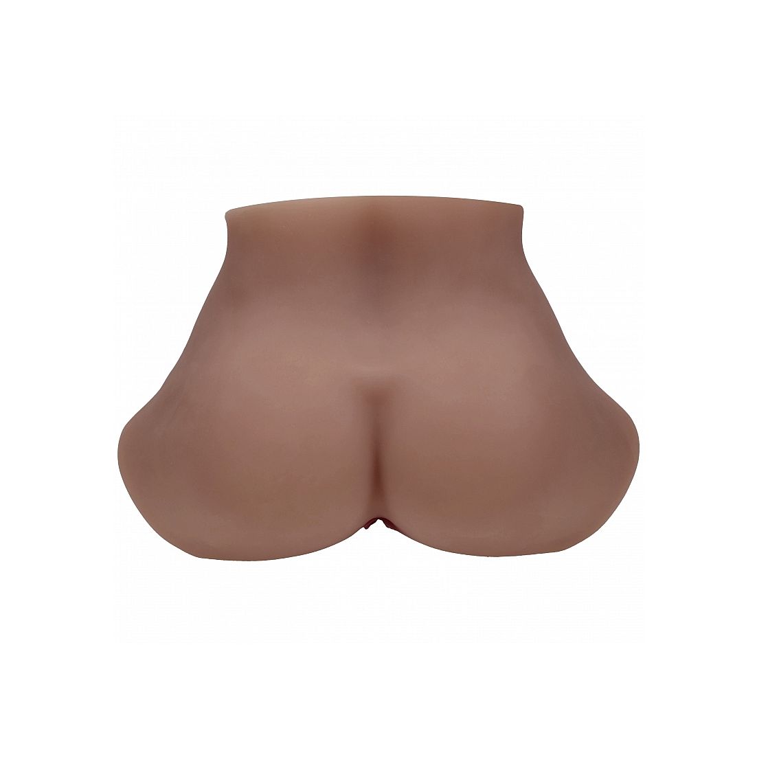 A realistic flesh-toned silicone butt toy on a solid white background.