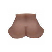A realistic flesh-toned silicone butt toy on a solid white background.