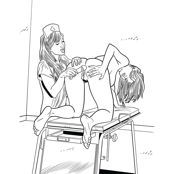 nurse adult coloring page