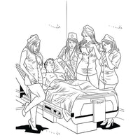 nurse adult coloring page
