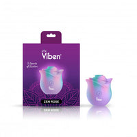 rose shaped handheld vibrator with clitoral suction