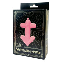 pink boat anker vibrator, zodiac sign sagittarius, on box cover