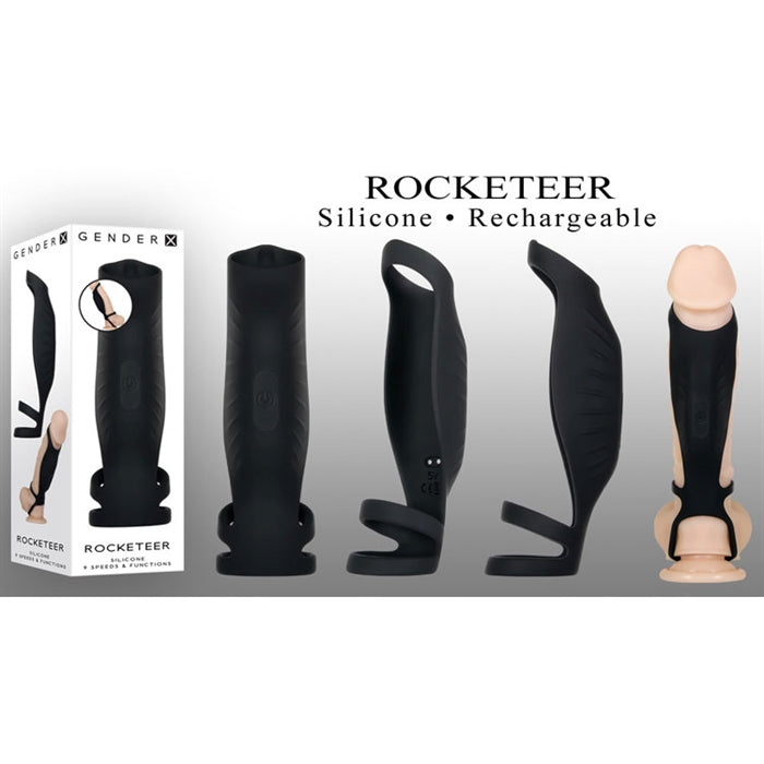 Rocketeer Vibrating Penis Sleeve by Gender X