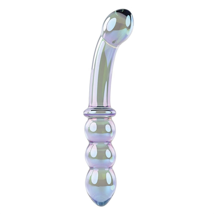 Lustrous Galaxy Glass Double Ended Wand 7.3" by Gender X