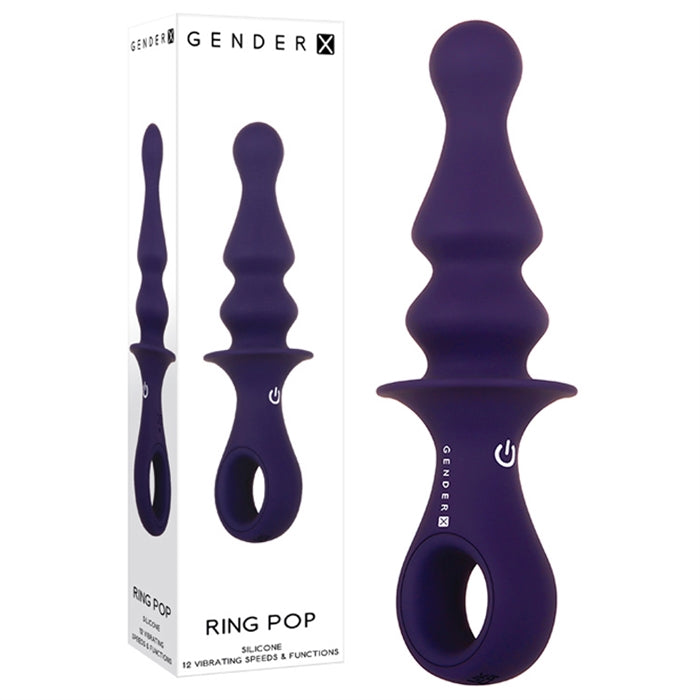 Ring Pop Vibrating Anal Plug by Gender X