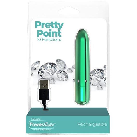 Pretty Point Rechargeable Vibrating Bullet by PowerBullet