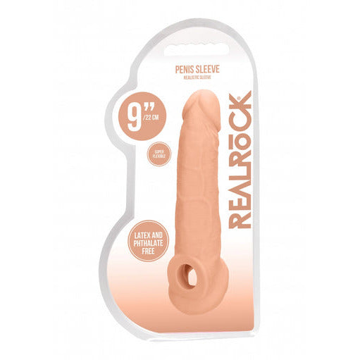 Realrock Realistic Penis Extension 9" by Shots