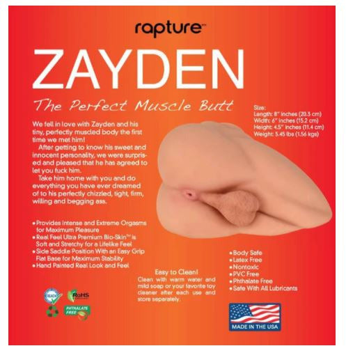 Rapture Zayden Masturbator by Rapture Novelties