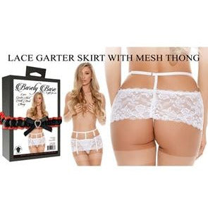 Lace Garter Skirt With Panty by Barely Bare