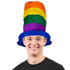 Rainbow Stovepipe Hat by Forum Novelties