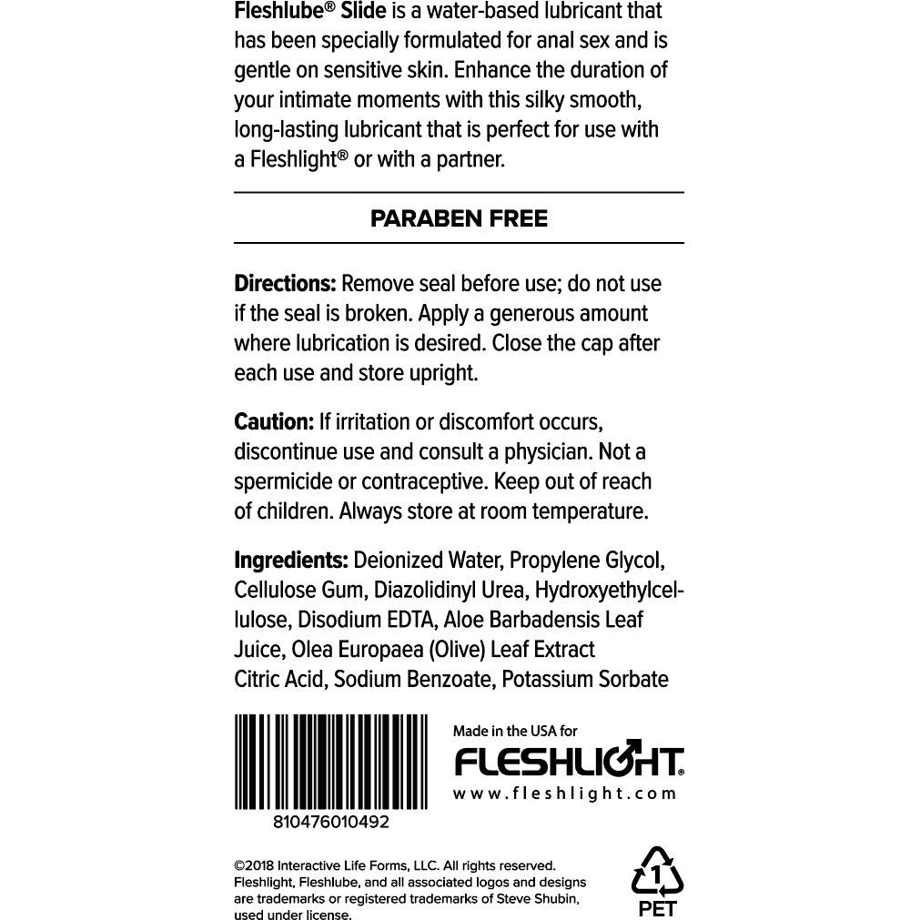 Fleshlube Slide Anal Lubricant by Fleshlight®