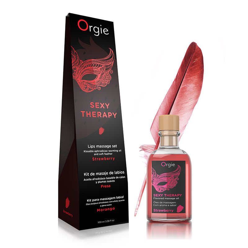Sexy Therapy Kissable Massage Oil Strawberry by Orgie