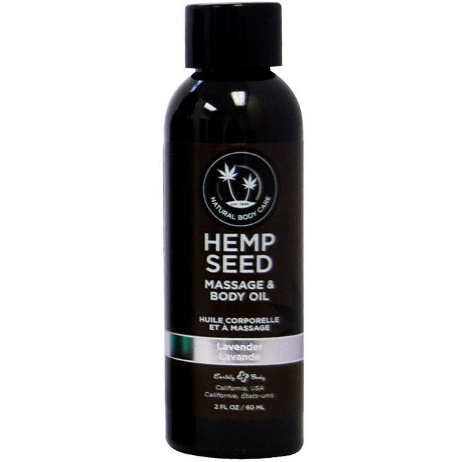 Hemp Seed Body & Massage Oil Lavender by Earthly Body