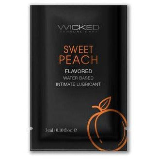 Sweet Peach Flavored Lubricant by Wicked Sensual Care®