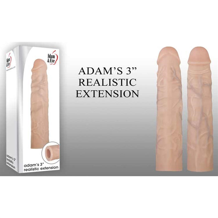 Adams Realistic Extension 3" by Adam & Eve