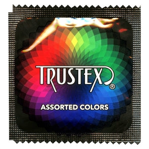 assorted colors condom packet