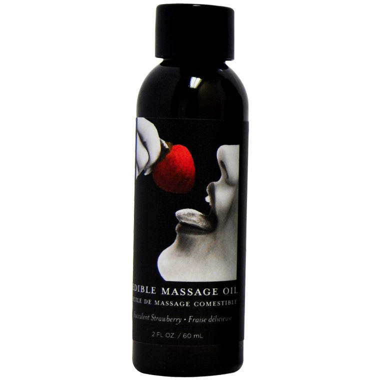 Strawberry Edible Massage Oil by Earthly Edible
