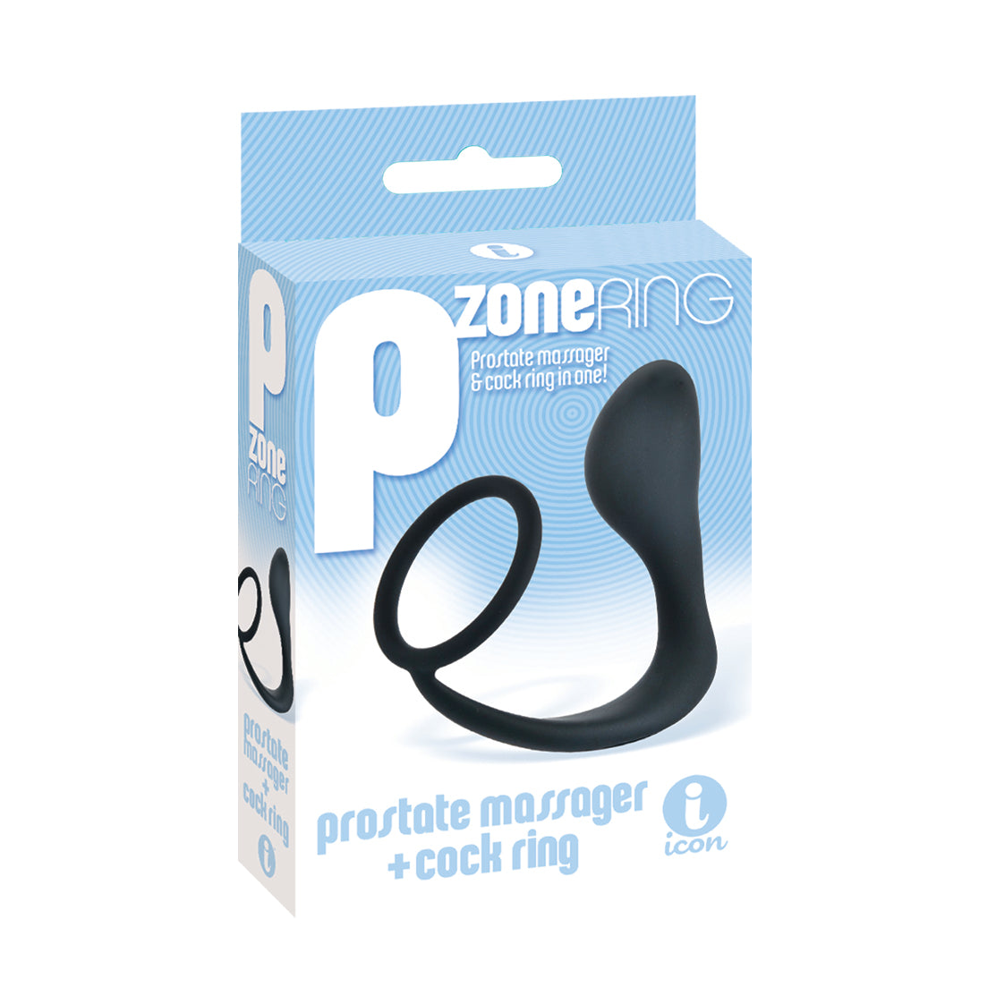 black prostate massager and cock ring