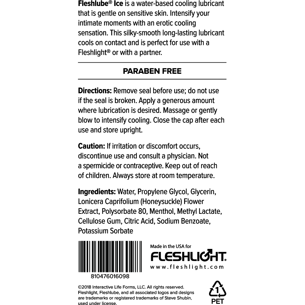 Fleshlube Ice Water Based Lubricant by Fleshlight®