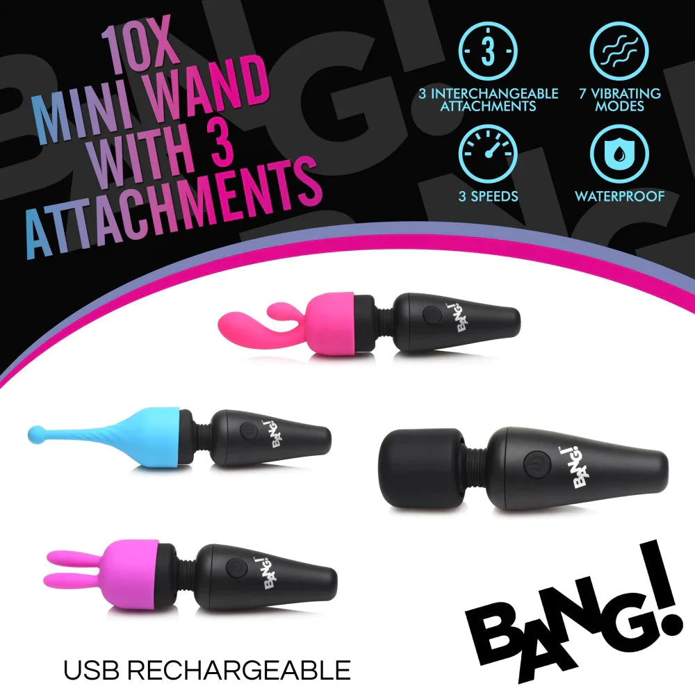 Bang 10x Mini Wand With Attachments by XR