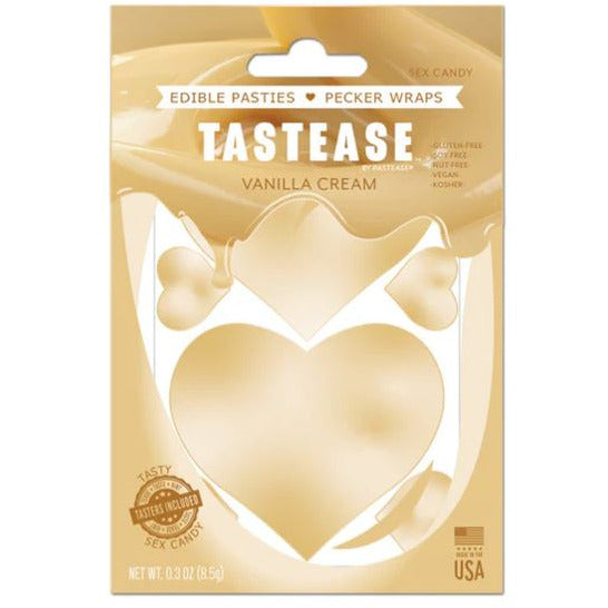 Tastease Edible Pasties or Penis Wrap Vanilla Cream by Sex Candy