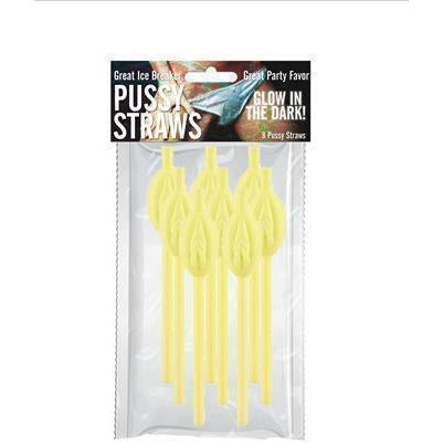 Pussy Straws 8pk Glow n The Dark by Hott Products