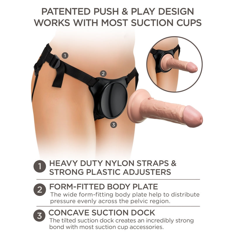 King Cock Elite Beginner Body Dock Strap On Kit 7" by Pipedream Products®
