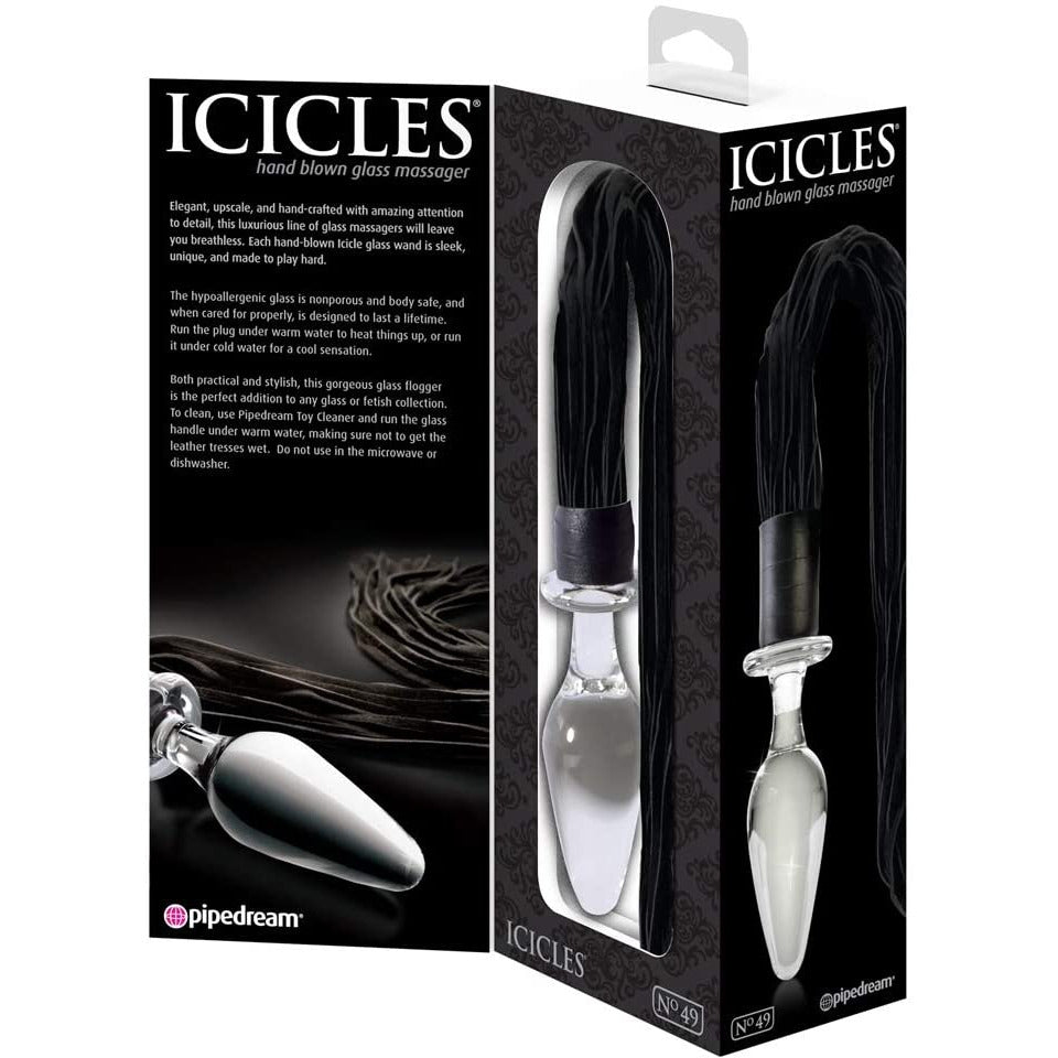 Icicles 49 Glass Pony Anal Plug by Pipedream Products®