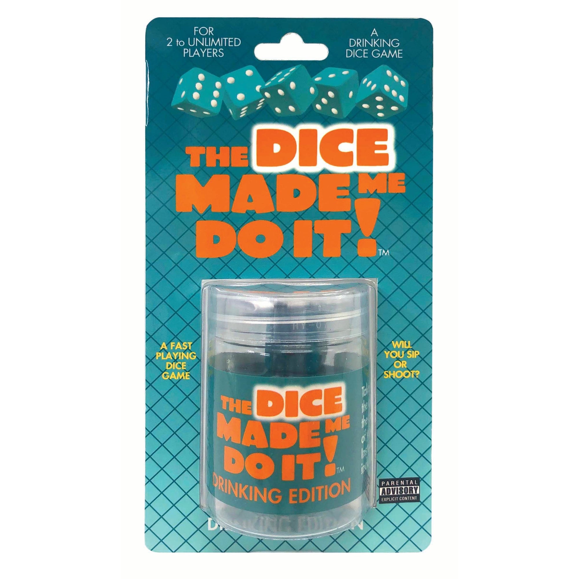 The Dice Made Me Do It Drinking Game by Little Genie