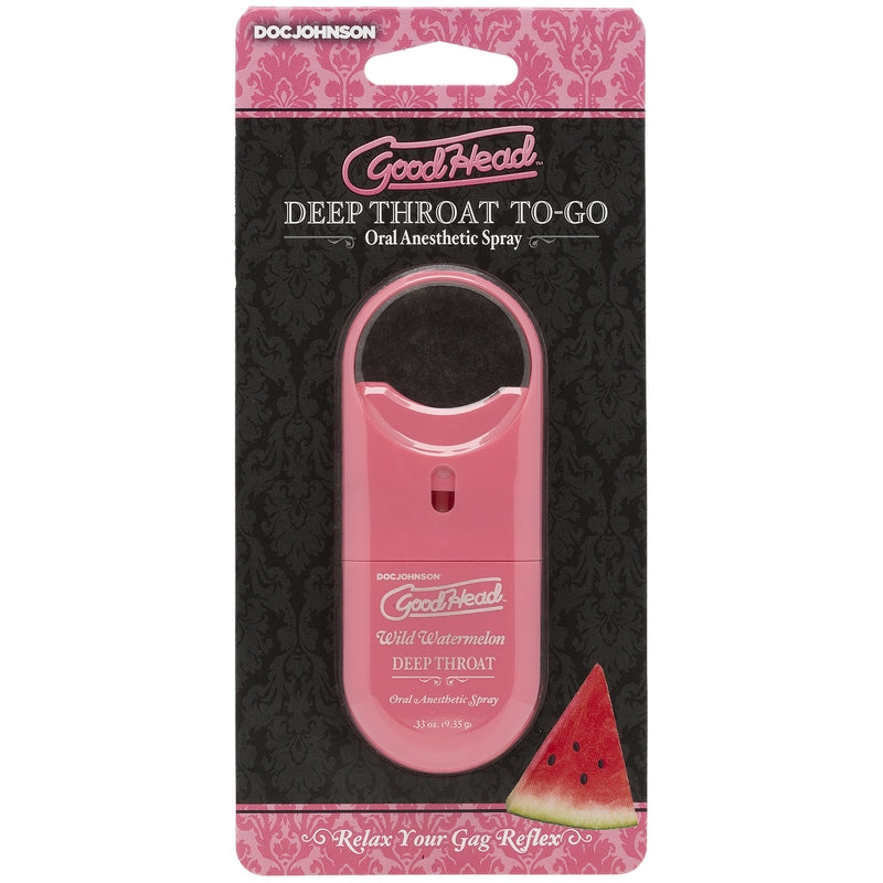 GoodHead™ To Go Deep Throat Oral Sex Spray Wild Watermelon By Doc Johnson