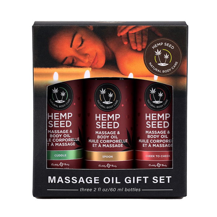 box massage oils gift set
