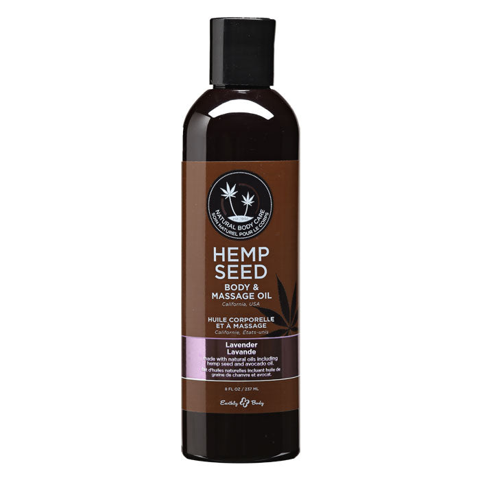 Hemp Seed Body & Massage Oil Lavender by Earthly Body