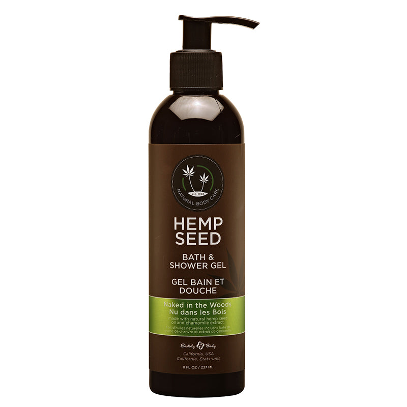 Hemp Seed Bath & Shower Gel Naked In The Woods by Earthly Body