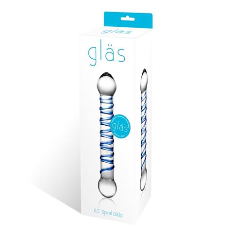 Spiral Glass Dildo 6.5" by Glas