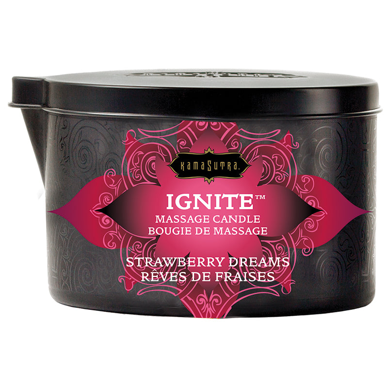 Ignite Massage Candle Strawberry Dreams by Kama Sutra