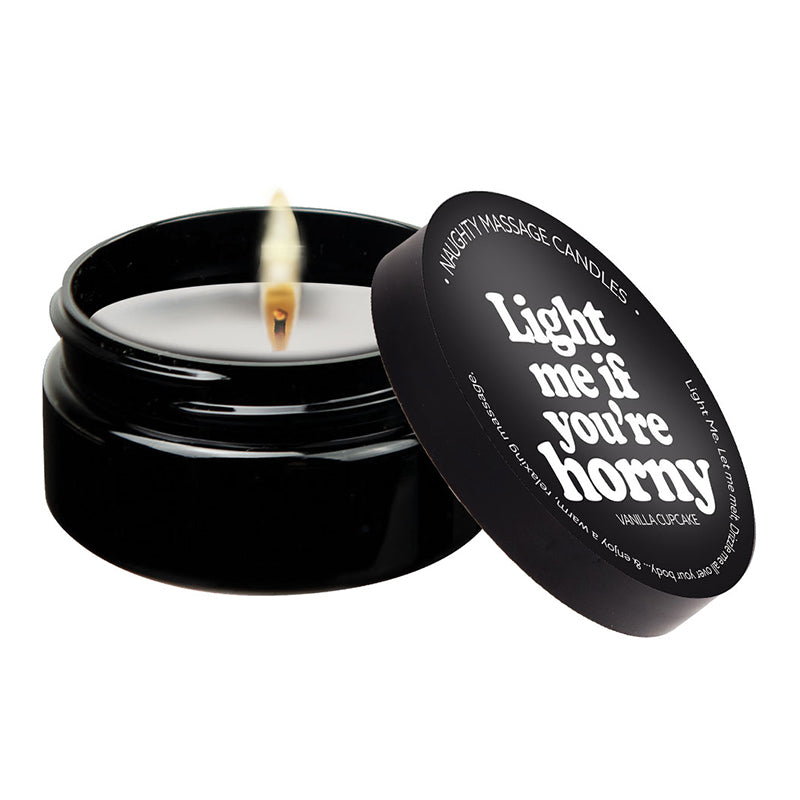Light Me If Your Horny Vanilla Massage Candle Kama Sutra