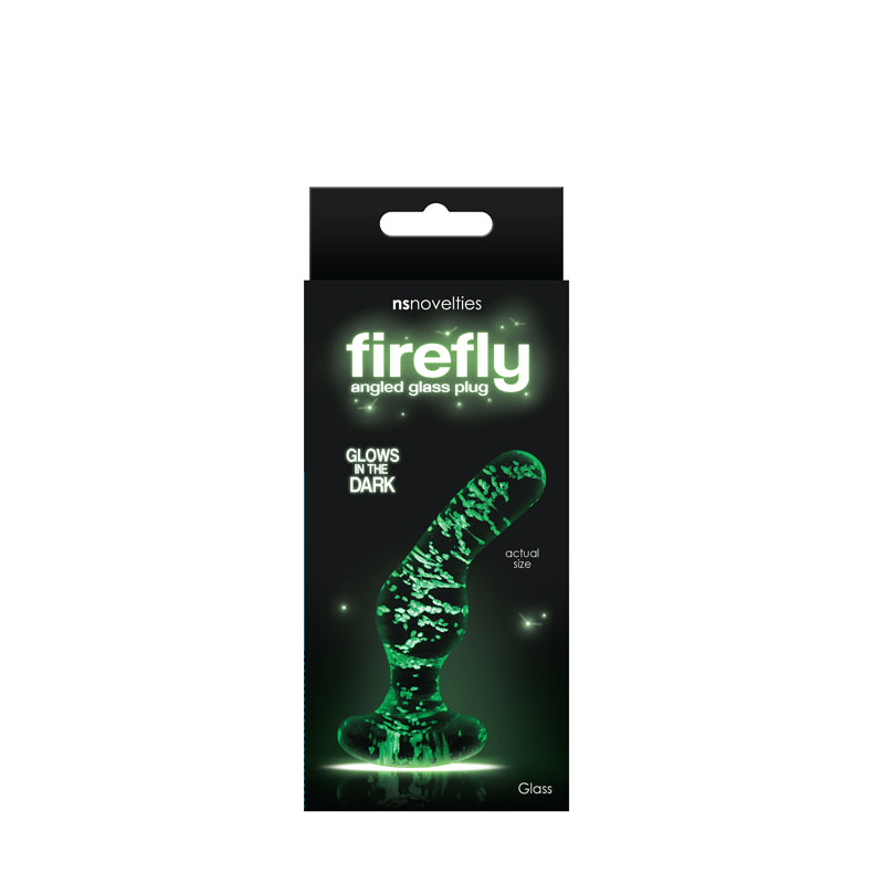 Firefly Angled Glass Plug Glow In The Dark by NS Novelties
