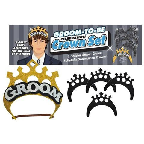 Groom To Be Groom Crown Set by Little Geenie