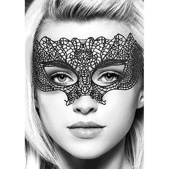 Ouch Black & White Lace Eye Mask Princess by Shots
