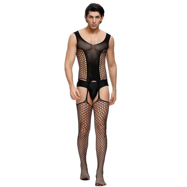 Male Bodystocking Large Net by Oymp