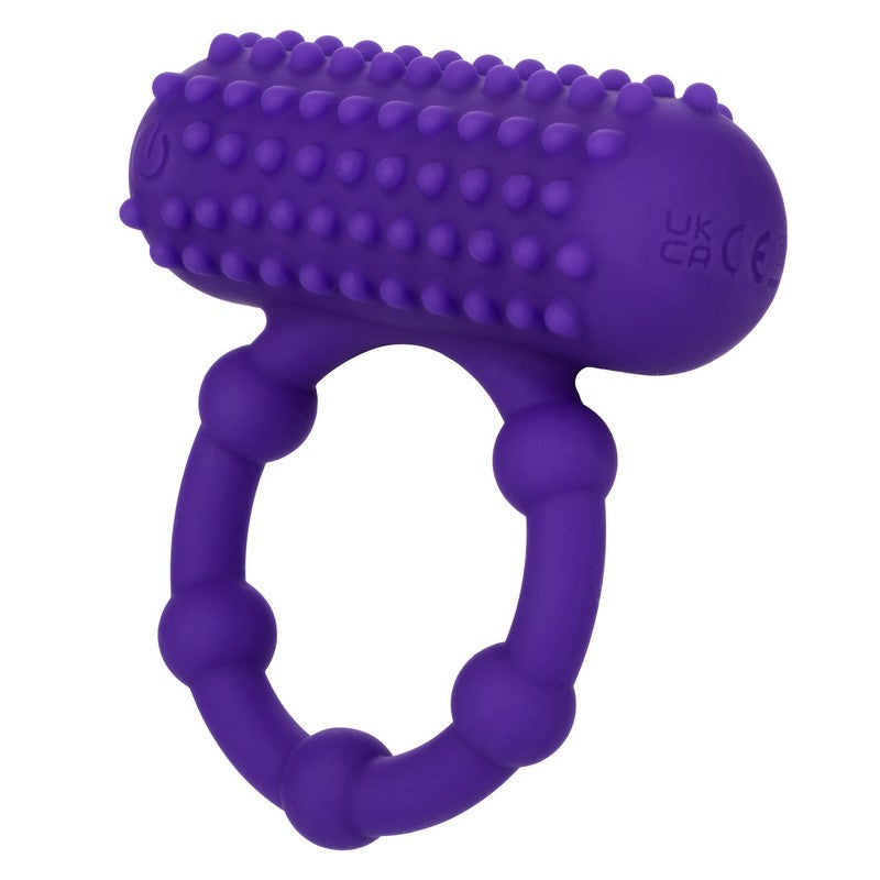 Silicone Rechargeable Maximus 5 Beaded Vibrating Cock Ring by Cal Exotics