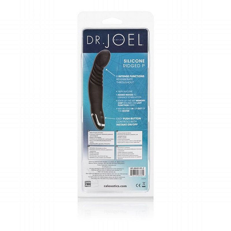 Dr Joel® Silicone Ridged P Anal Vibrator for Him 6.25" by Cal Exotics