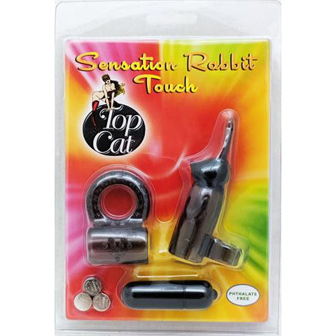 Sensation Rabbit Touch Set Vibrating Bullet & Cock Ring by Top Cat